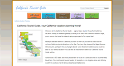 Desktop Screenshot of californiatouristguide.com