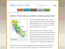 Tablet Screenshot of californiatouristguide.com